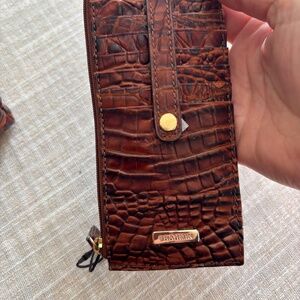 Brahmin Crocodile wristlet and card holder